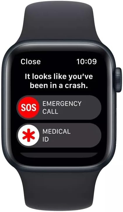 Apple Watch Series 7 GPS + Cellular, 45mm Midnight Aluminum Case with Midnight Sport Band - Regular (Renewed)