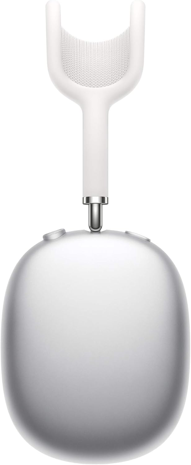 Apple AirPods Max Wireless Over-Ear Headphones, Active Noise Cancelling, Transparency Mode, Personalized Spatial Audio, Dolby Atmos, Bluetooth Headphones for iPhone – Silver