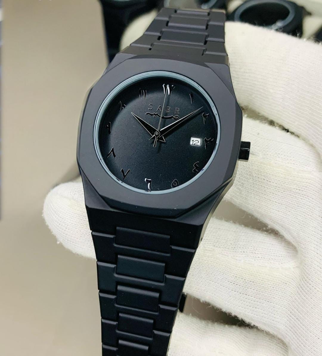 Black Arabic Aura Watch For Men Stylish Aura Watch 100% Original Watch