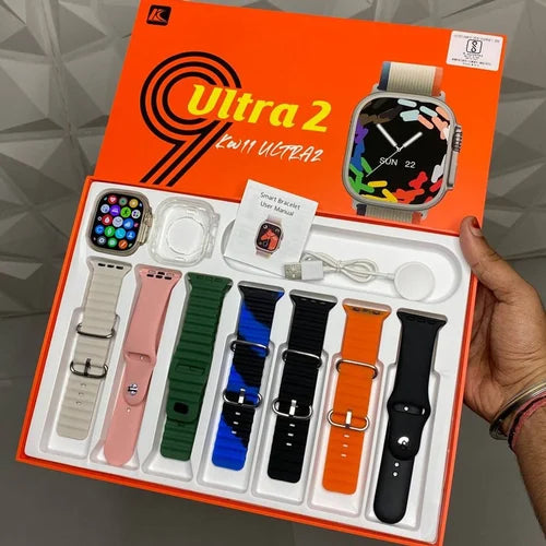 I20 Ultra Max suit Smart Watch 10 in 1 box 2.3inch large screen with 7 strips smartwatch With Airpords2