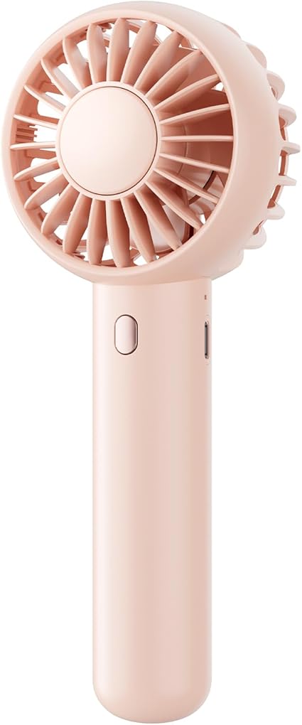 Handheld Fan, Portable Fan, 4000mAh Rechargeable Personal Fan, 180° Foldable Mini Desk Fan with 6 Wind Speed, LCD Digital Display, Lanyard as Neck Fan, Ultra Quiet, Pocket Size for Indoor Outdoor