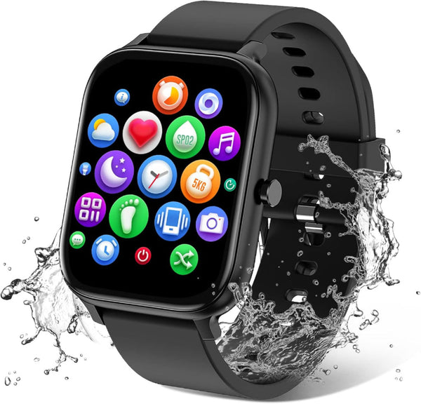 Apple Watch Series 7 GPS + Cellular, 45mm Midnight Aluminum Case with Midnight Sport Band - Regular (Renewed)