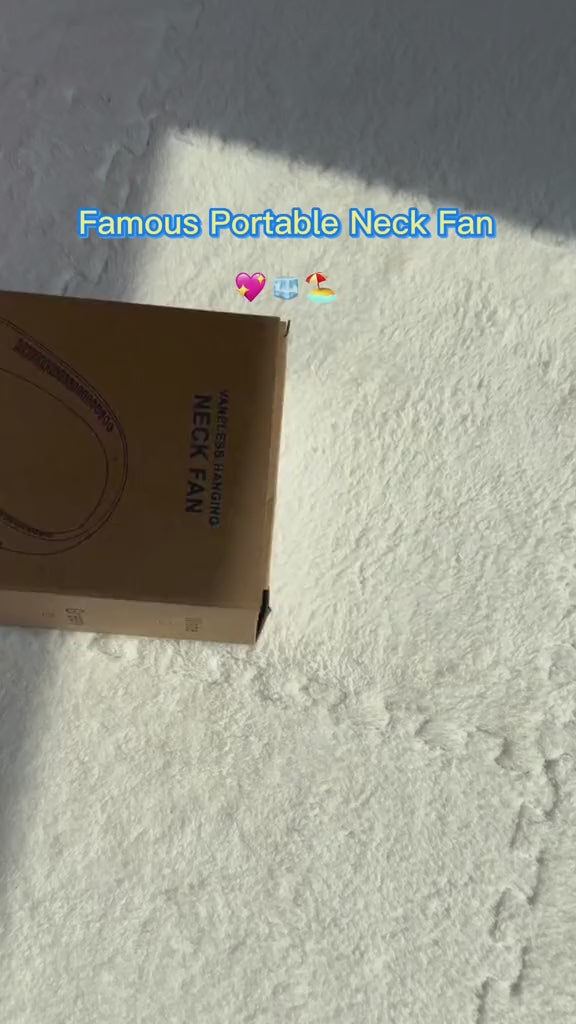 FrSara Neck Fan, Portable Personal Fan Strong Wind, 5200mAh, Air Volume,360° Cooling, No Hair Twisting, Air Volume On 2 Sides, Non-Slip, Quick Charge, Long Use Time, Birthday Gift for Women, Dad, Men